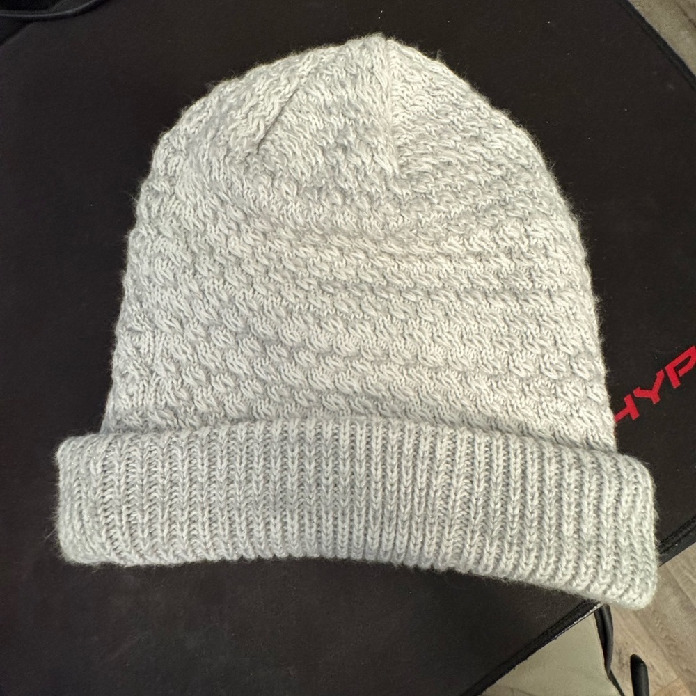 Adidas Light Gray Knit Hat - Picture 2 of 3